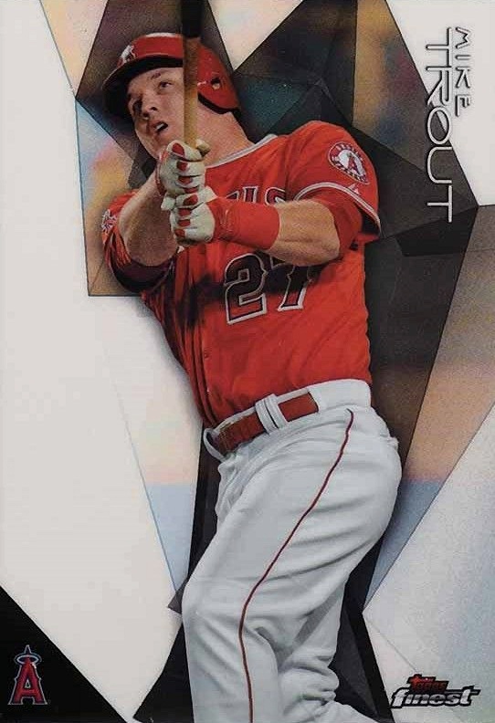 2015 Finest Mike Trout #68 Baseball Card