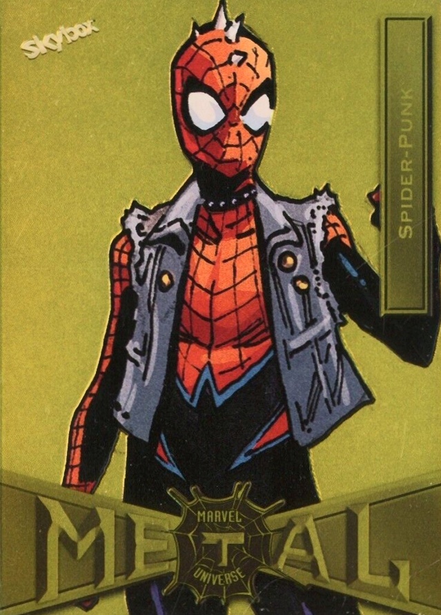 2022 Skybox Marvel Metal Universe Spider-Man Spider-Punk #186 Non-Sports Card