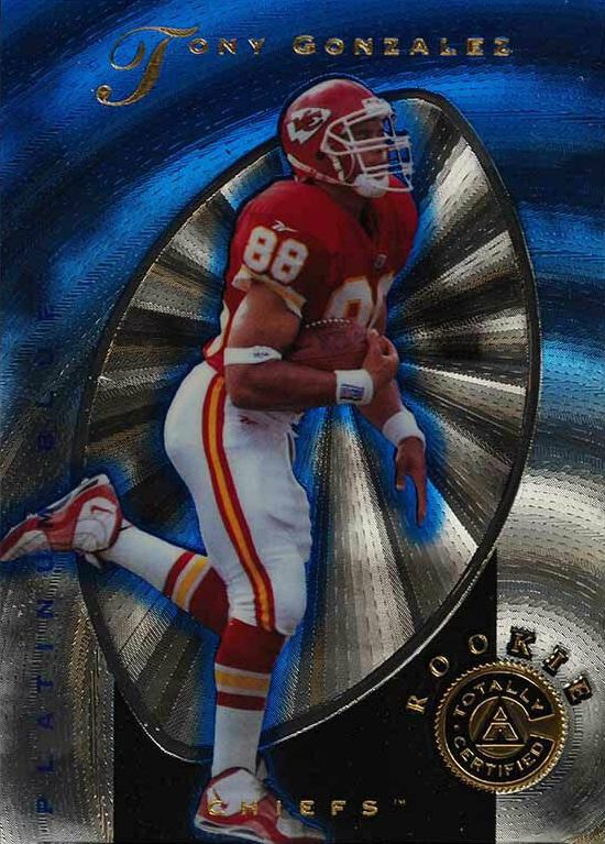 1997 Pinnacle Totally Certified Tony Gonzalez #149 Football Card