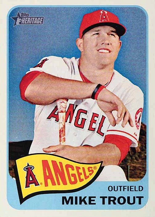 2014 Topps Heritage  Mike Trout #250 Baseball Card