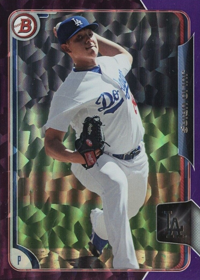 2015 Bowman Prospects Julio Urias #BP50 Baseball Card