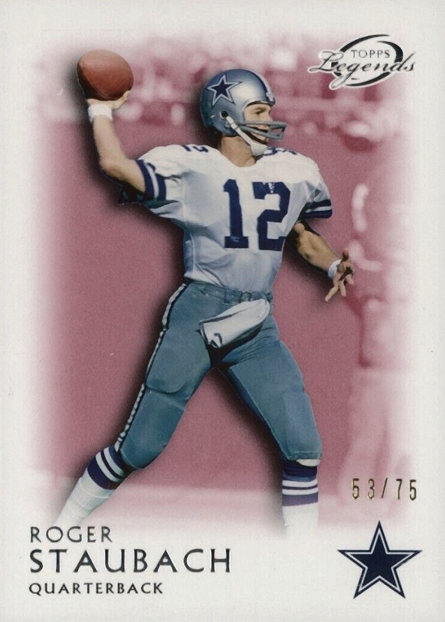 2011 Topps Legends Roger Staubach #10 Football Card