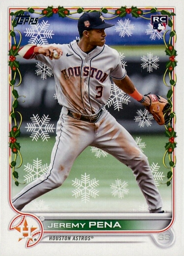 2022 Topps Holiday Jeremy Pena #HW129 Baseball Card