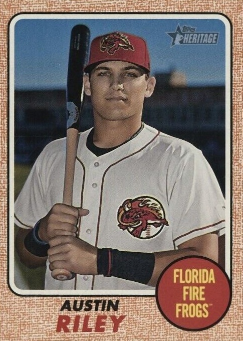 2017 Topps Heritage Minor League Austin Riley #170 Baseball Card