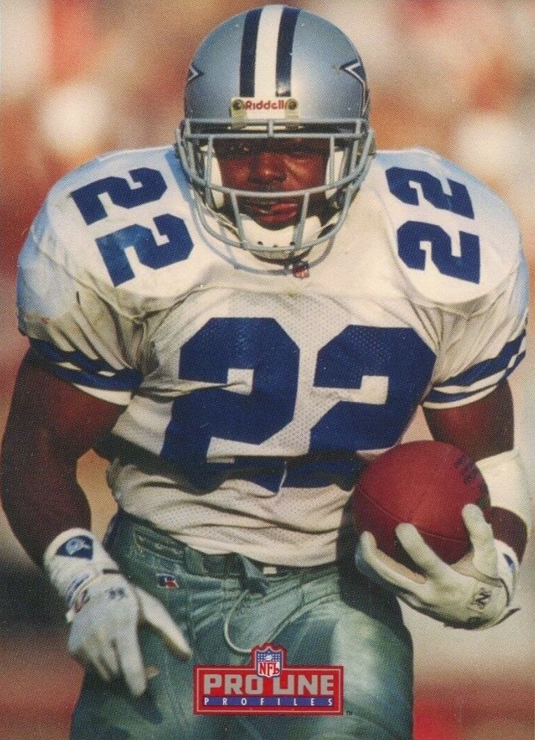 1993 Pro Line Profiles Emmitt Smith #593 Football Card