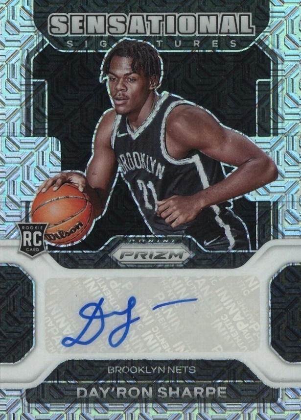 2021 Panini Prizm Sensational Signature Day'Ron Sharpe #SSDAY Basketball Card