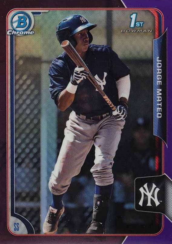 2015 Bowman Chrome Prospects Jorge Mateo #BCP87 Baseball Card