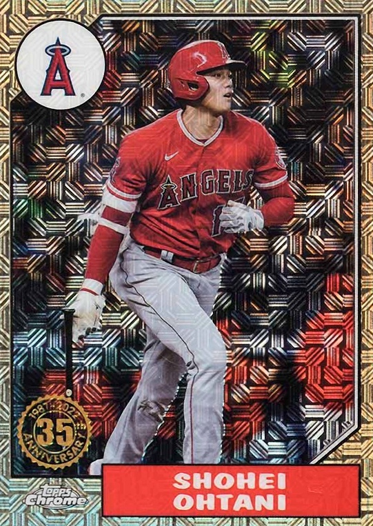 2022 Topps Silver Pack 1987 Chrome Promo Shohei Ohtani #T87C50 Baseball Card