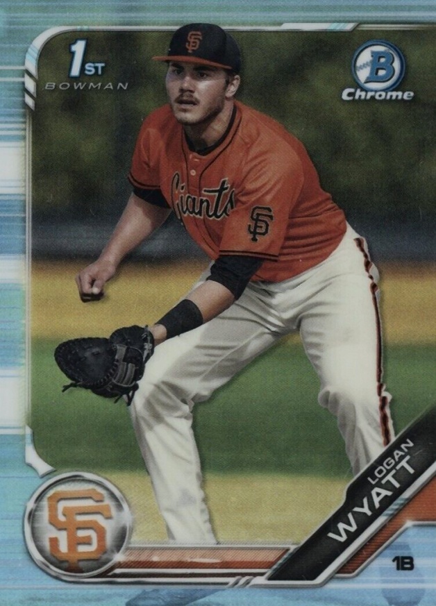 2019 Bowman Draft Logan Wyatt #BDC29 Baseball Card