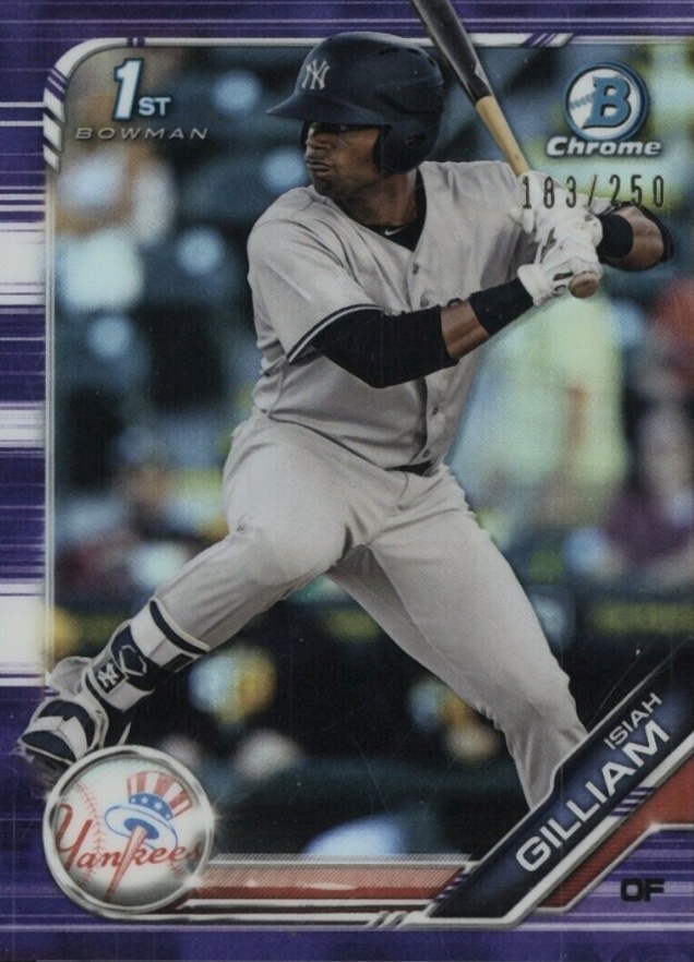 2019 Bowman Chrome Prospects Isiah Gilliam #BCP204 Baseball Card