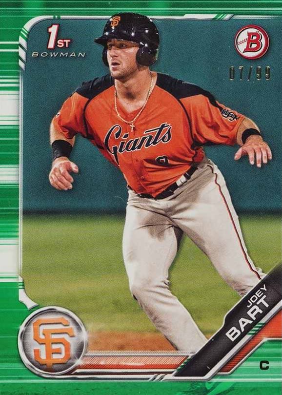 2019 Bowman Paper Prospects Joey Bart #BP50 Baseball Card