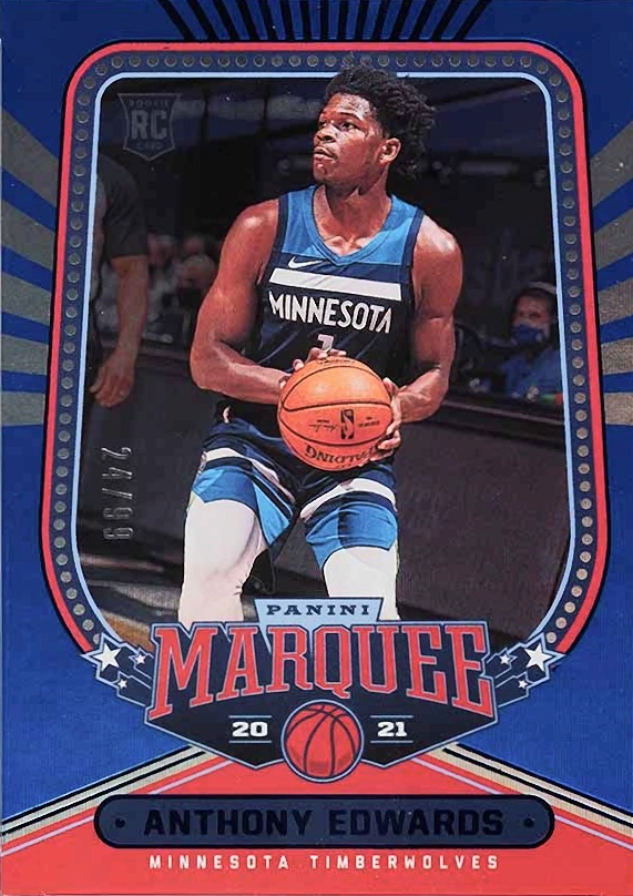 2020 Panini Chronicles Anthony Edwards #254 Basketball Card