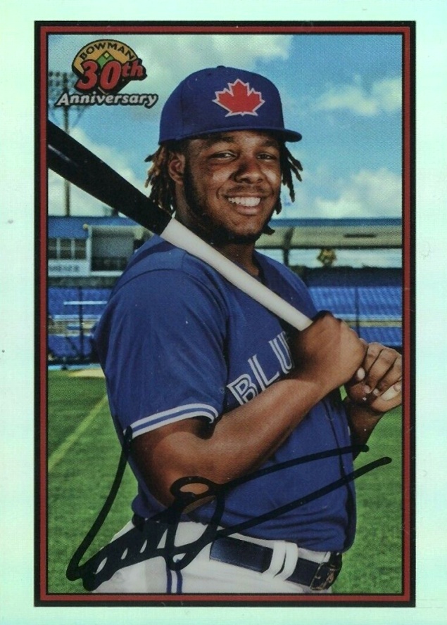 2019 Bowman 30th Anniversary Chrome Vladimir Guerrero Jr. #VGJ Baseball Card