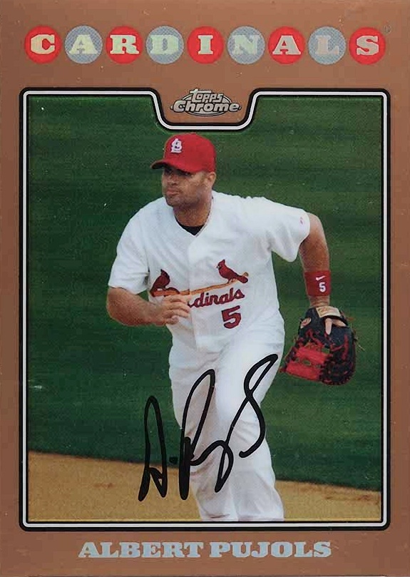 2008 Topps Chrome Albert Pujols #131 Baseball Card