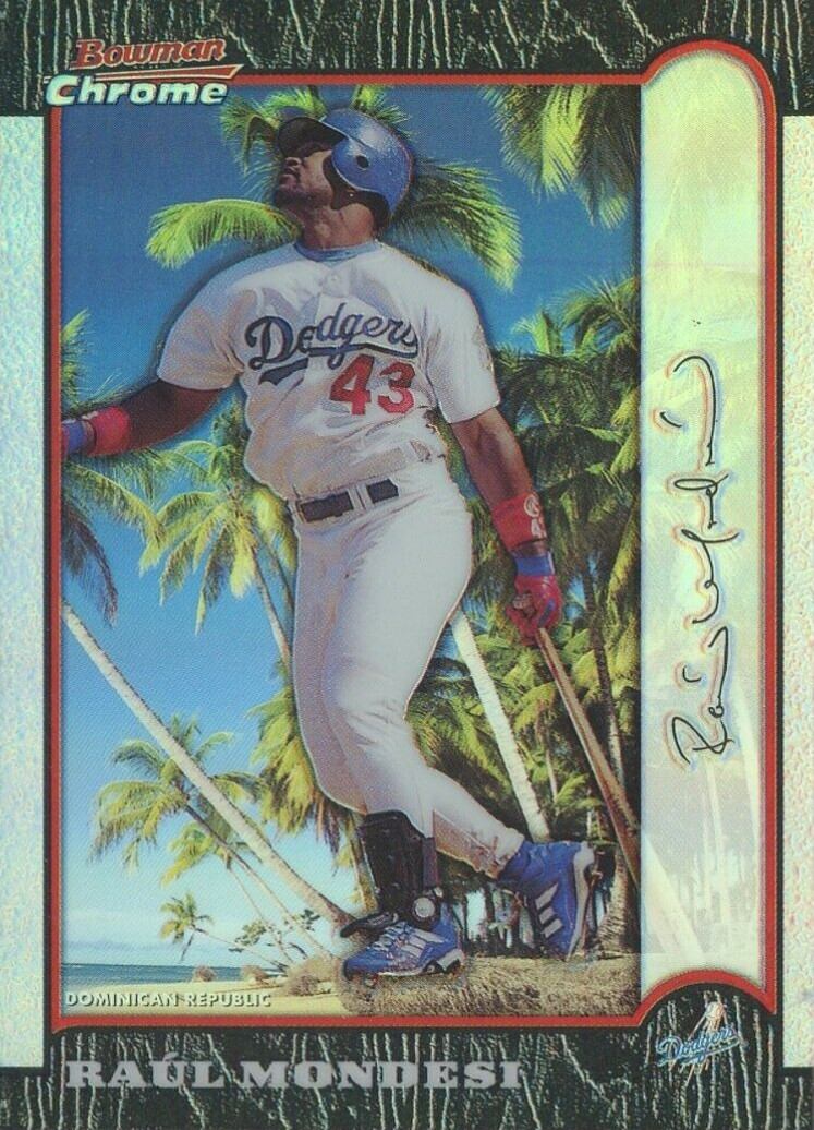 1999 Bowman Chrome International Raul Mondesi #65 Baseball Card