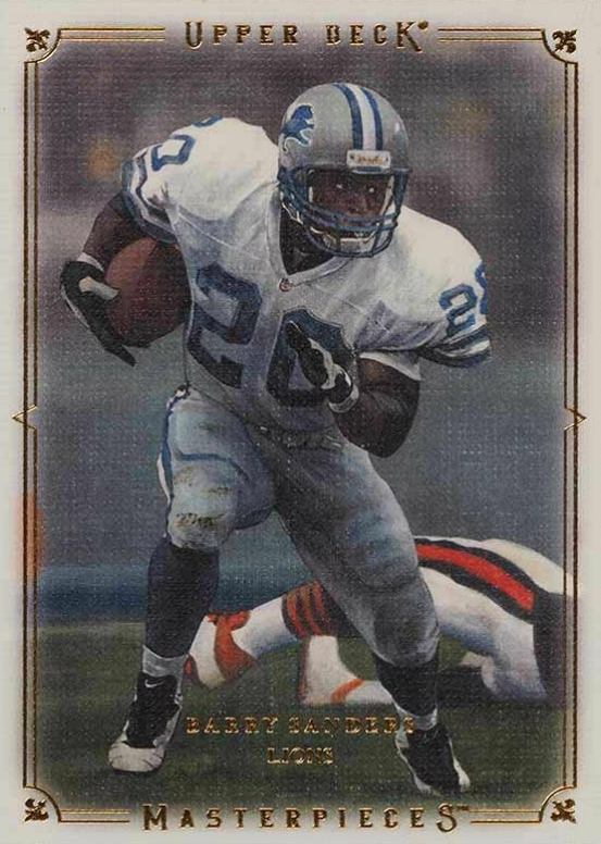 2008 Upper Deck Masterpieces Barry Sanders #5 Football Card