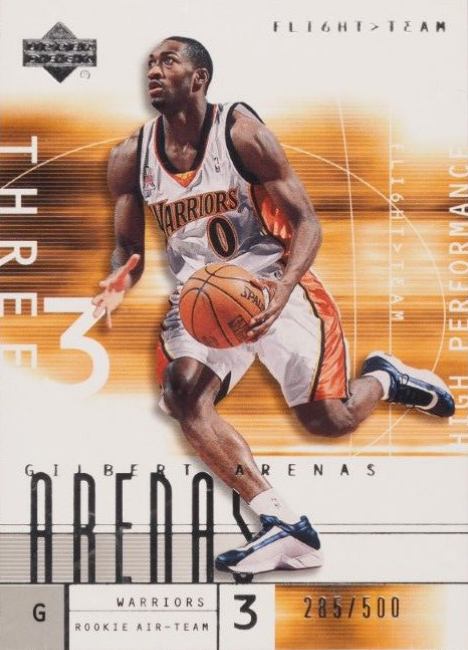 2001 Upper Deck Flight Team Gilbert Arenas #119 Basketball Card