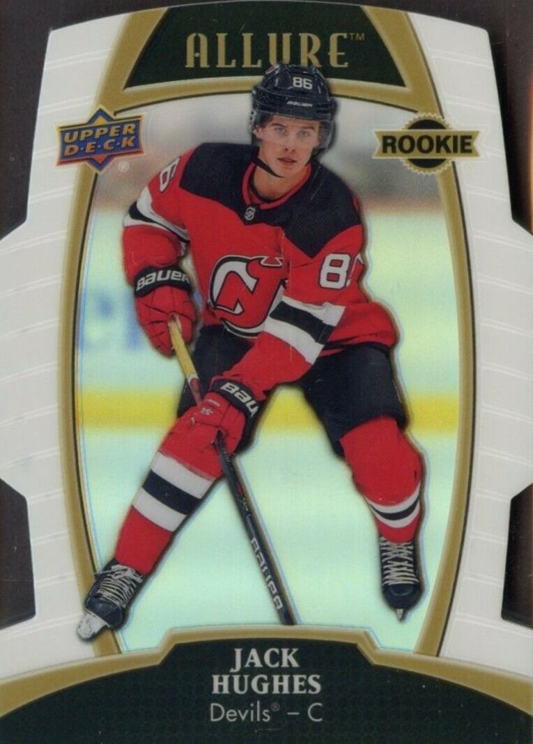 2019 Upper Deck Allure Jack Hughes #100 Hockey Card