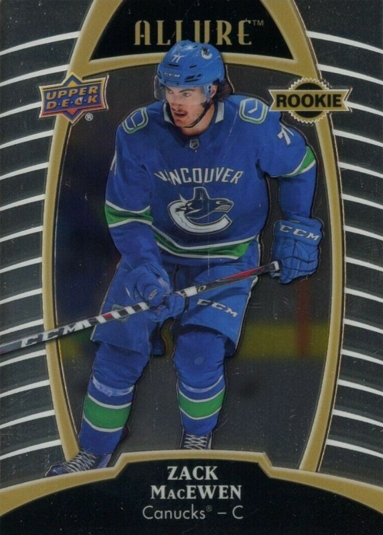 2019 Upper Deck Allure Zack MacEwen #68 Hockey Card