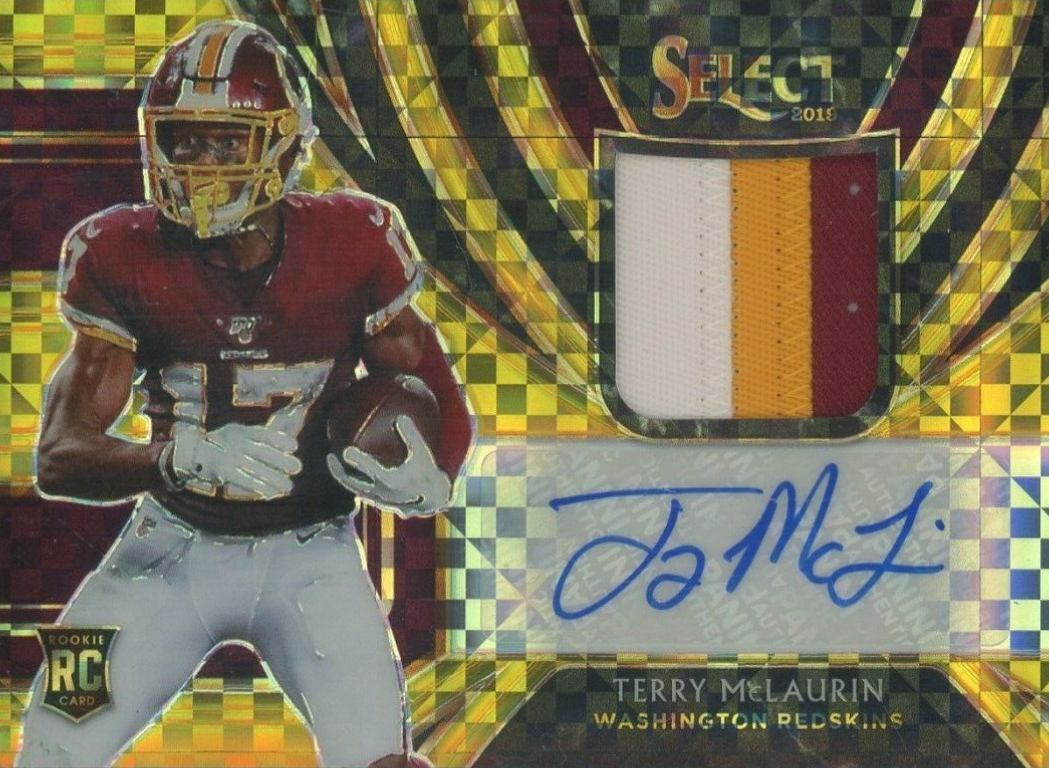 2019 Panini Select Rookie Signature Memorabilia Prizm  Terry McLaurin #RMTM Football Card