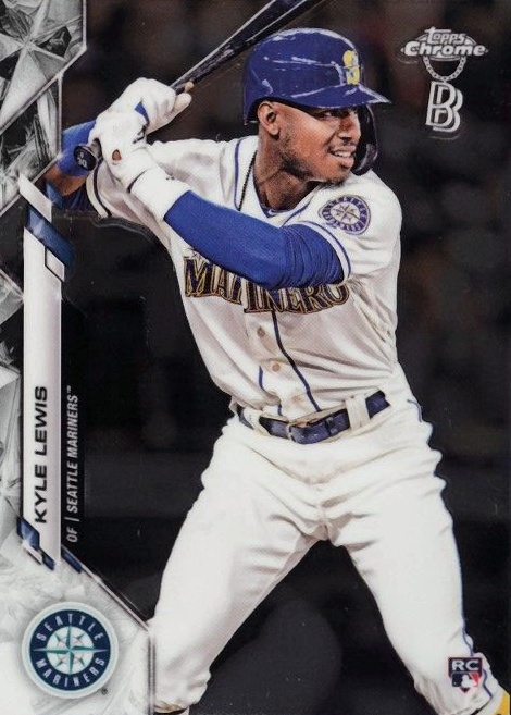 2020 Ben Baller Chrome Kyle Lewis #186 Baseball Card