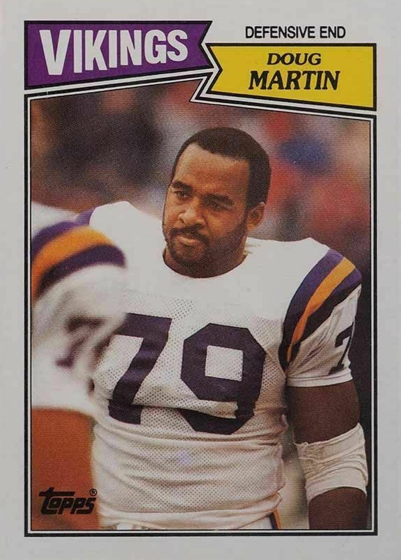 1987 Topps Doug Martin #208 Football Card