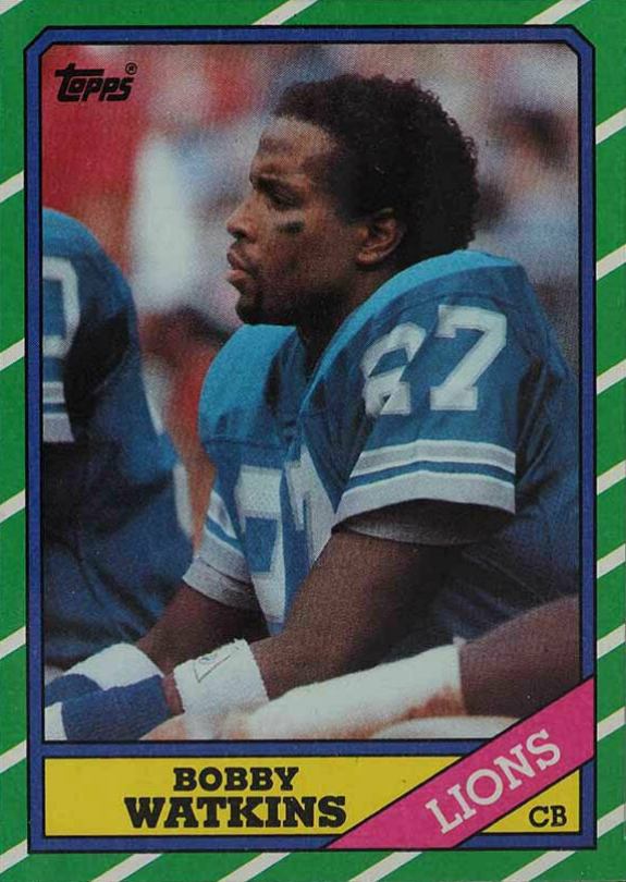 1986 Topps Bobby Watkins #253 Football Card