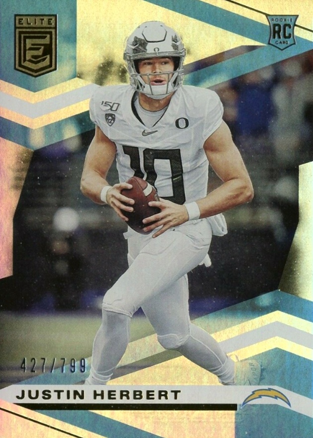 2020 Panini Donruss Elite Justin Herbert #104 Football Card