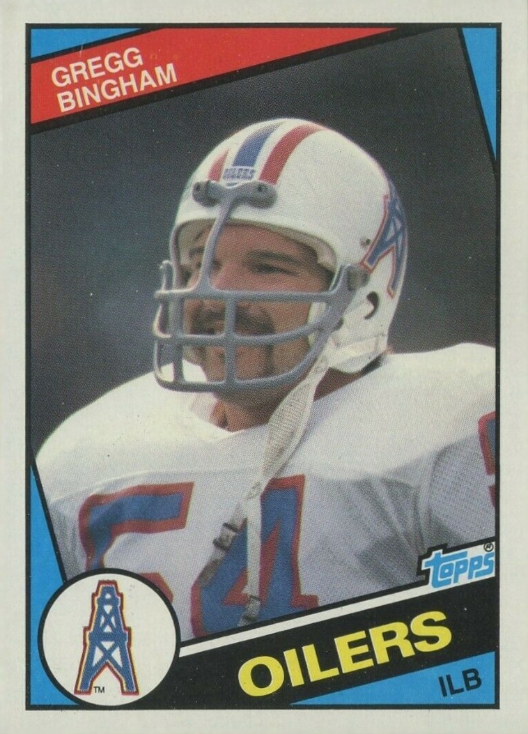 1984 Topps Gregg Bingham #75 Football Card