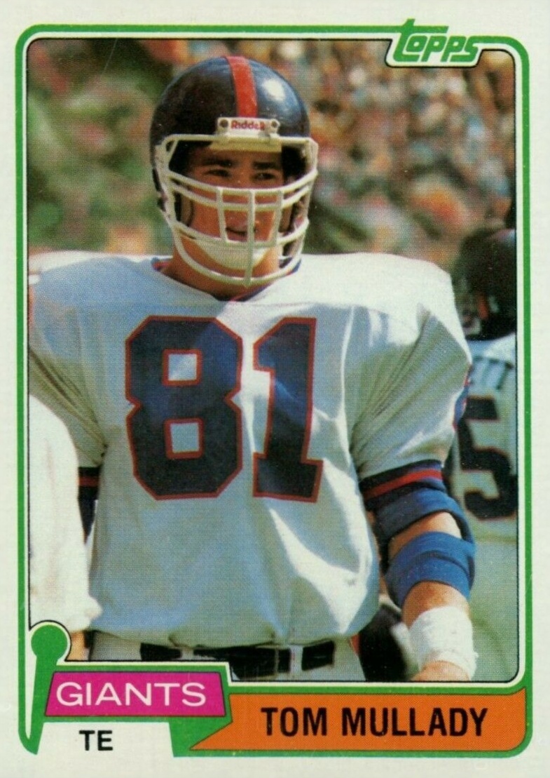 1981 Topps Tom Mullady #417 Football Card