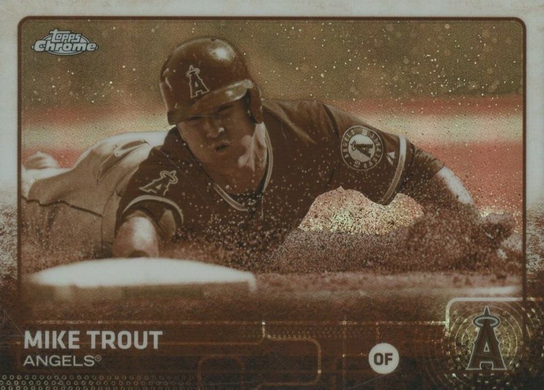 2015 Topps Chrome Mike Trout #51 Baseball Card