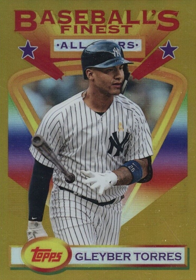 2020 Finest Flashbacks Gleyber Torres #107 Baseball Card