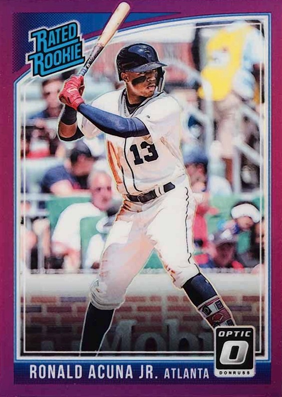 2018 Panini Donruss Optic Ronald Acuna Jr. #63 Baseball Card