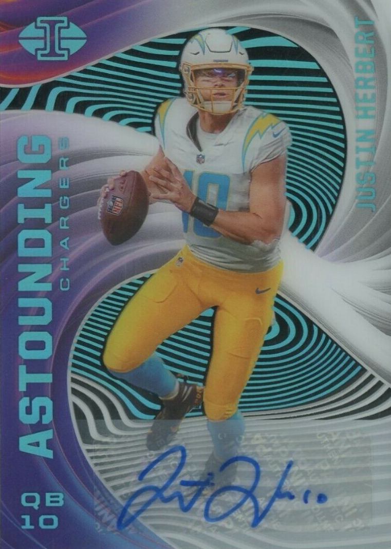 2020 Panini Illusions Astounding Justin Herbert #A3 Football Card