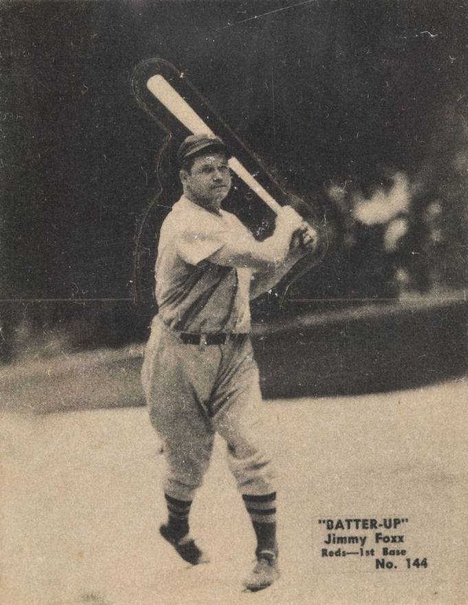 1934 Batter Up Jimmy Foxx #144 Baseball Card