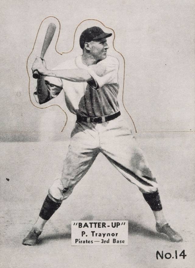 1934 Batter Up Pie Traynor #14 Baseball Card