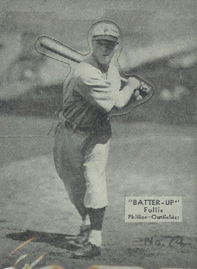 1934 Batter Up Chuck Fullis #74 Baseball Card