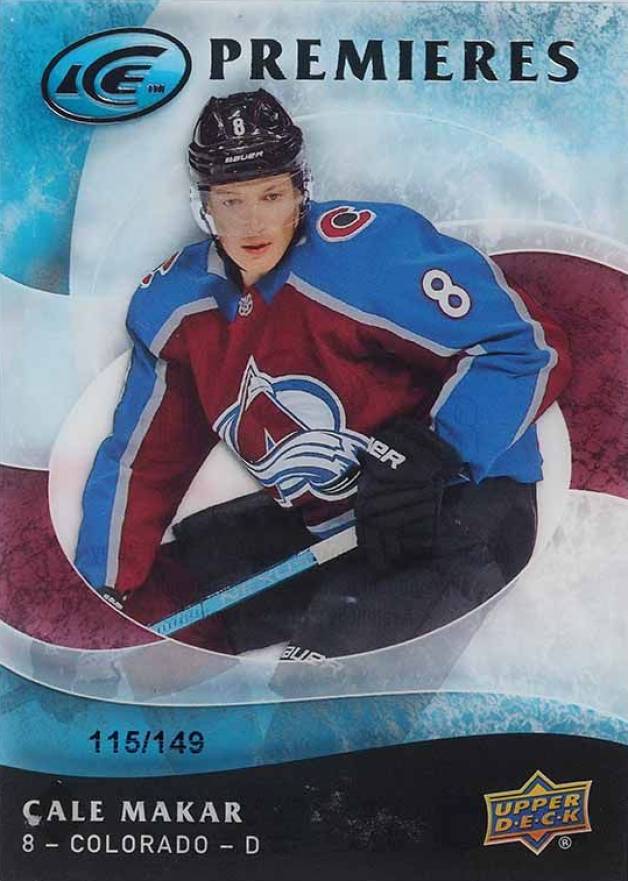 2019 Upper Deck Ice Premieres Retro Cale Makar #25 Hockey Card