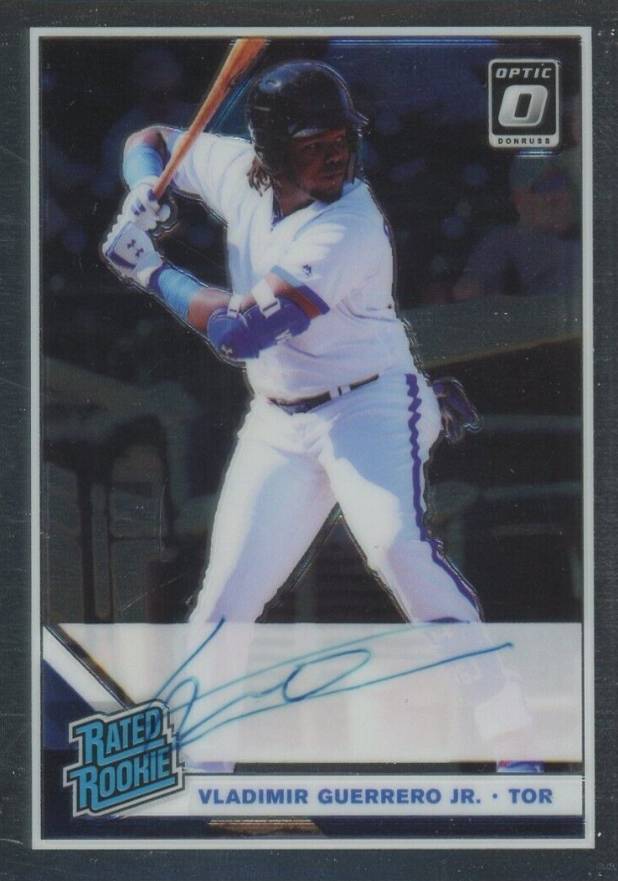 2019 Panini Donruss Optic Rated Rookie Signatures Vladimir Guerrero Jr. #VG Baseball Card