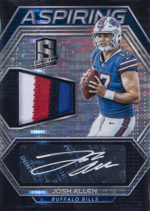 2018 Panini Spectra Aspiring Patch Autographs Josh Allen #APAJA  Football Card