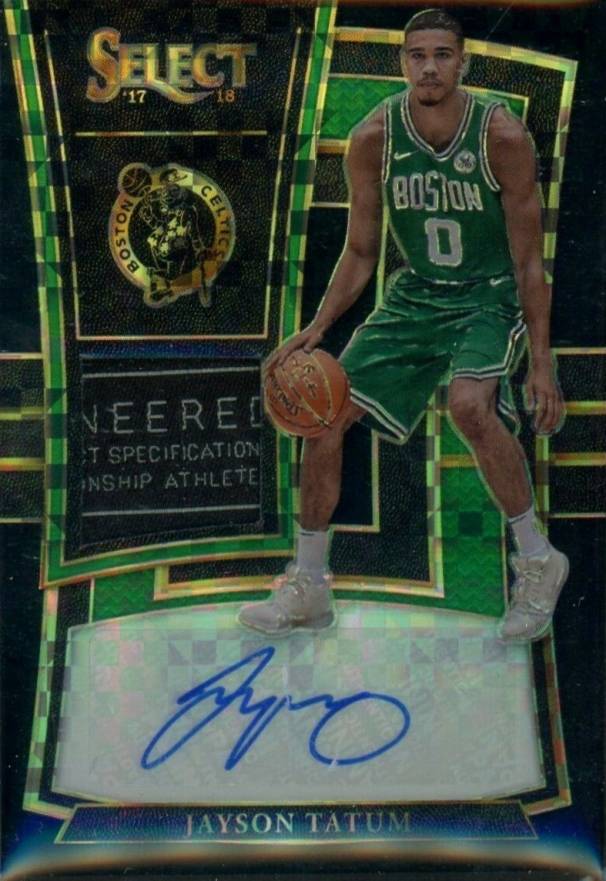 2017 Panini Select Rookie Jersey Autographs Jayson Tatum #JYT Basketball Card