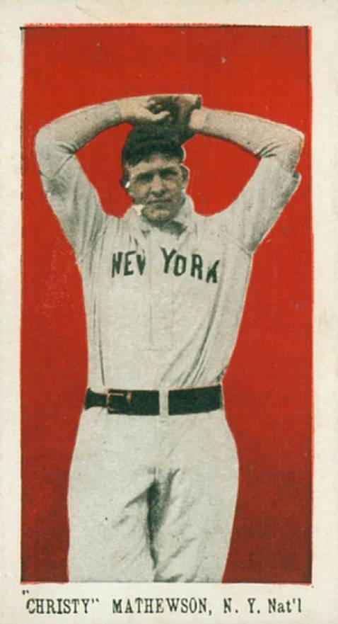 1910 Anonymous "Set of 30" "Christy" Mathewson, NY Nat'l # Baseball Card