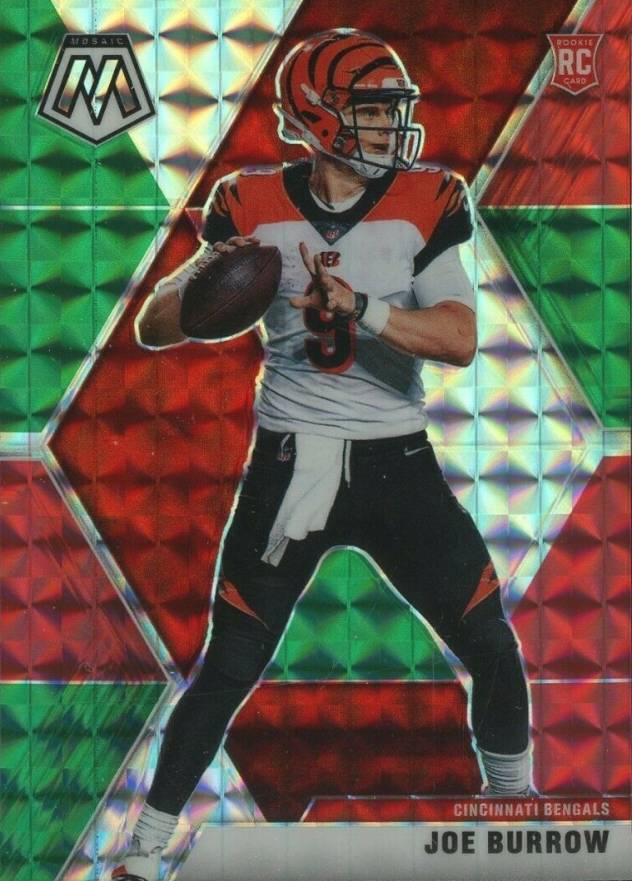 2020 Panini Mosaic Joe Burrow #201 Football Card