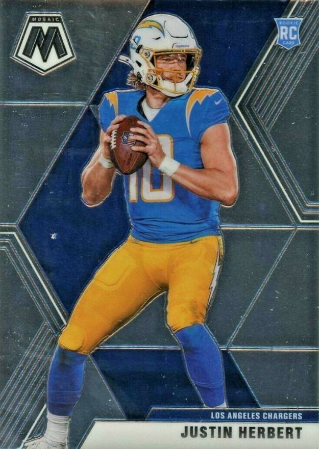 2020 Panini Mosaic Justin Herbert #204 Football Card