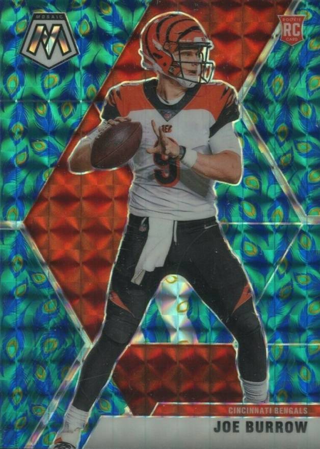 2020 Panini Mosaic Joe Burrow #201 Football Card