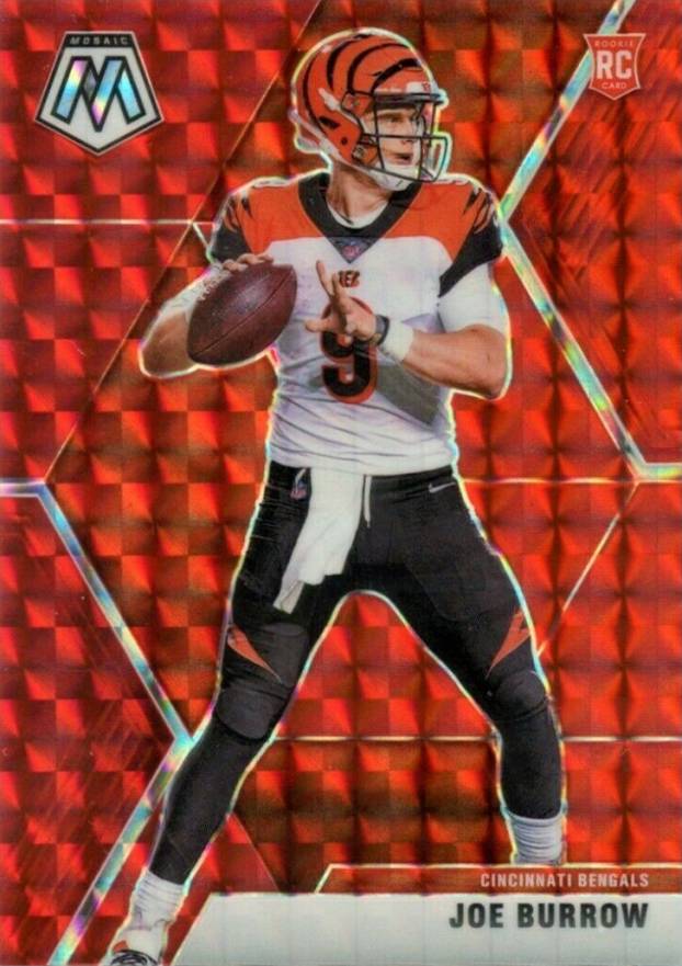 2020 Panini Mosaic Joe Burrow #201 Football Card