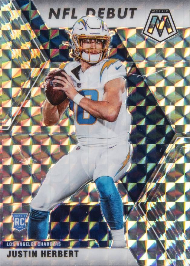 2020 Panini Mosaic Justin Herbert #263 Football Card