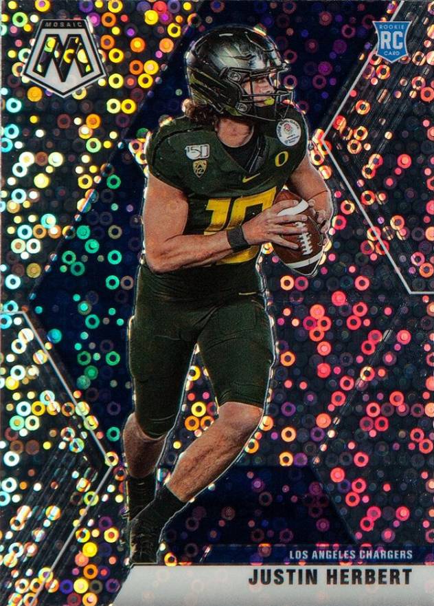 2020 Panini Mosaic Justin Herbert #204 Football Card