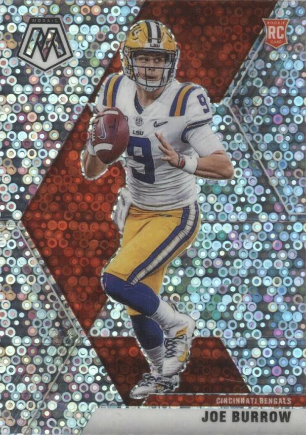 2020 Panini Mosaic Joe Burrow #201 Football Card