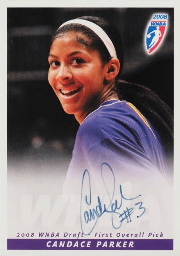 2008 Rittenhouse WNBA Autographs Candace Parker # Basketball Card